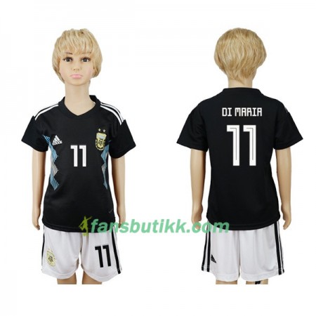 Fotball-VM 2018 Argentina drakt Di Maria 11 Barn Bortetrøye